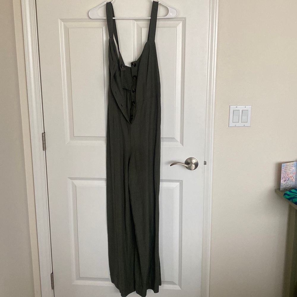 Dark green romper- long size small